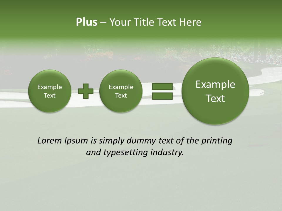 Masters. Fairway At Augusta PowerPoint Template