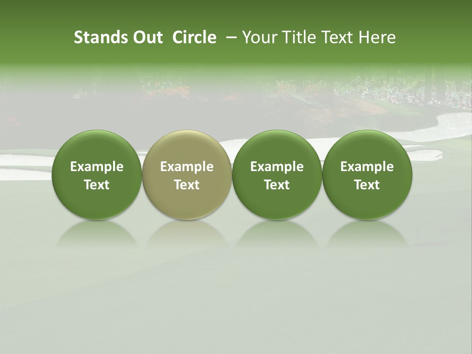 Masters. Fairway At Augusta PowerPoint Template