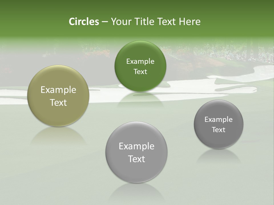 Masters. Fairway At Augusta PowerPoint Template