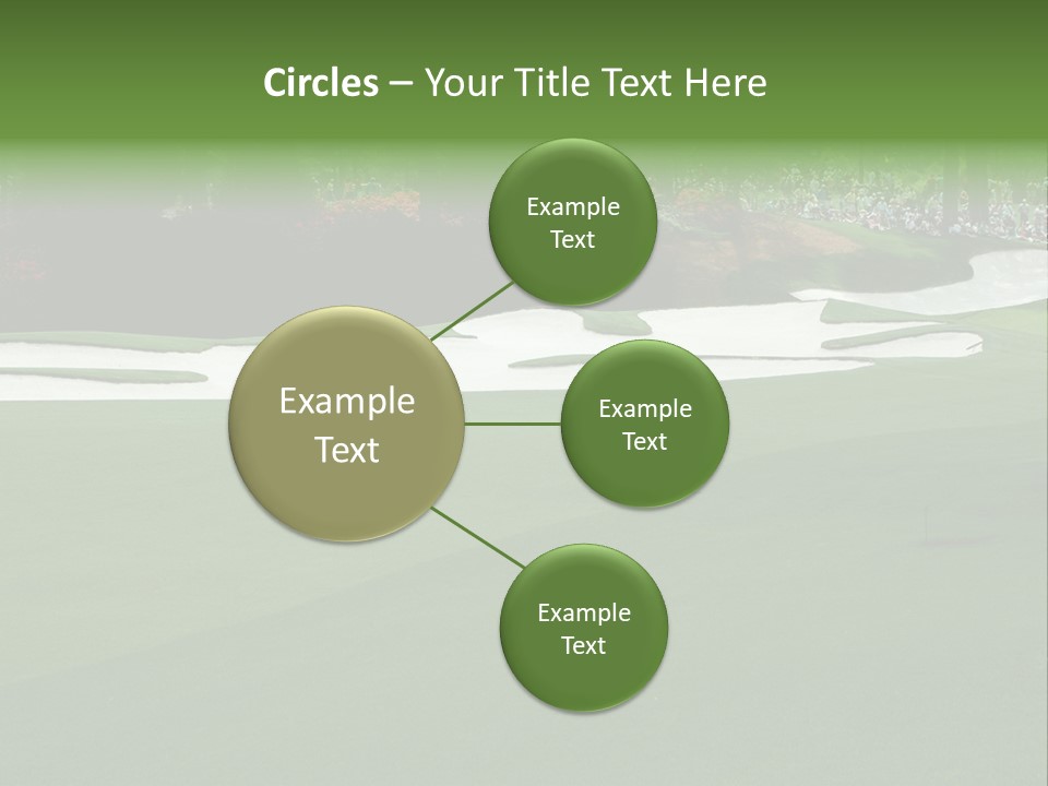 Masters. Fairway At Augusta PowerPoint Template