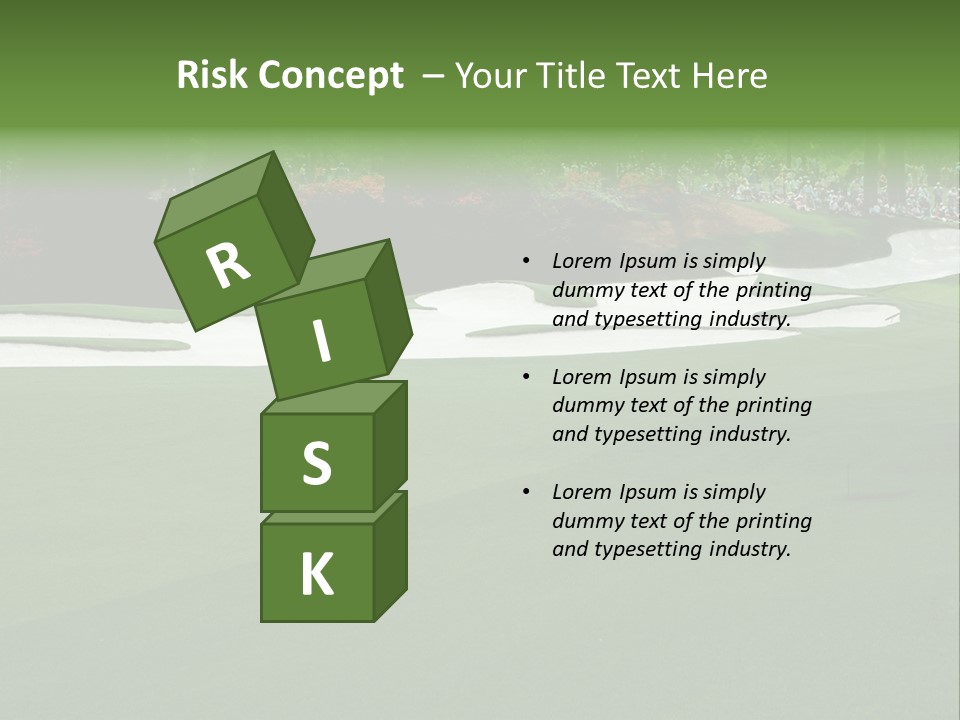 Masters. Fairway At Augusta PowerPoint Template