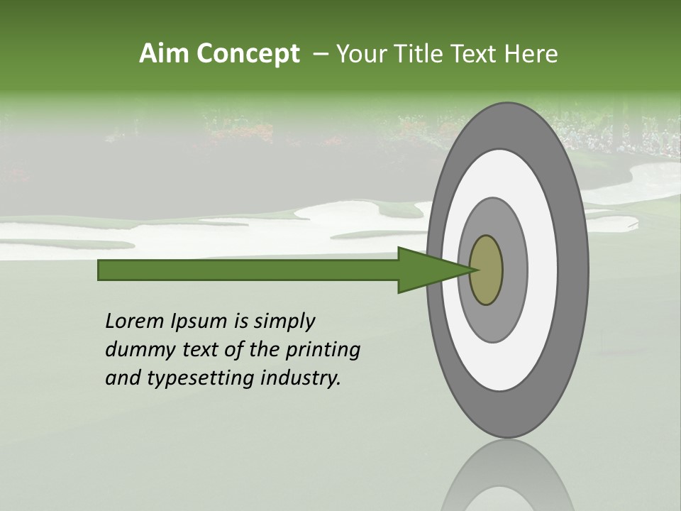 Masters. Fairway At Augusta PowerPoint Template