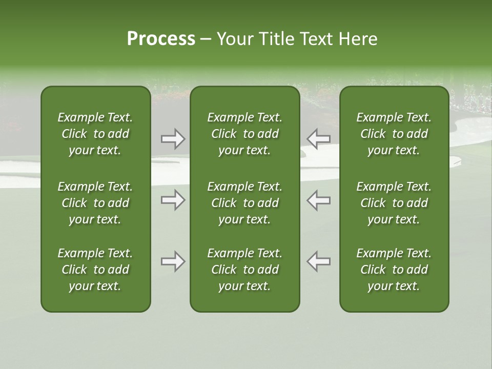 Masters. Fairway At Augusta PowerPoint Template