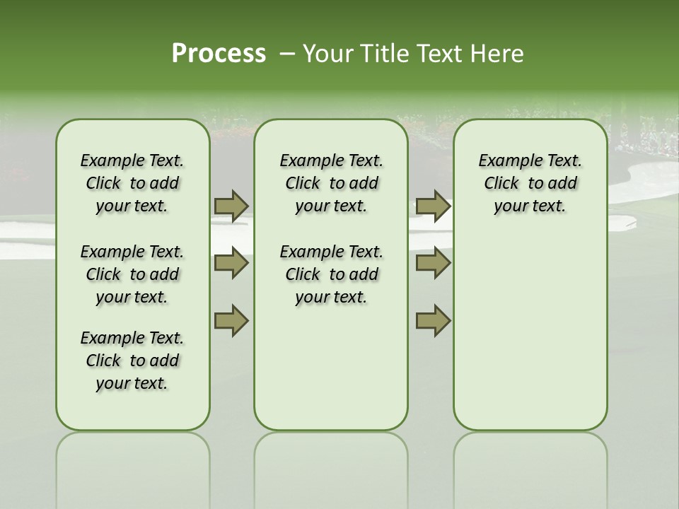 Masters. Fairway At Augusta PowerPoint Template
