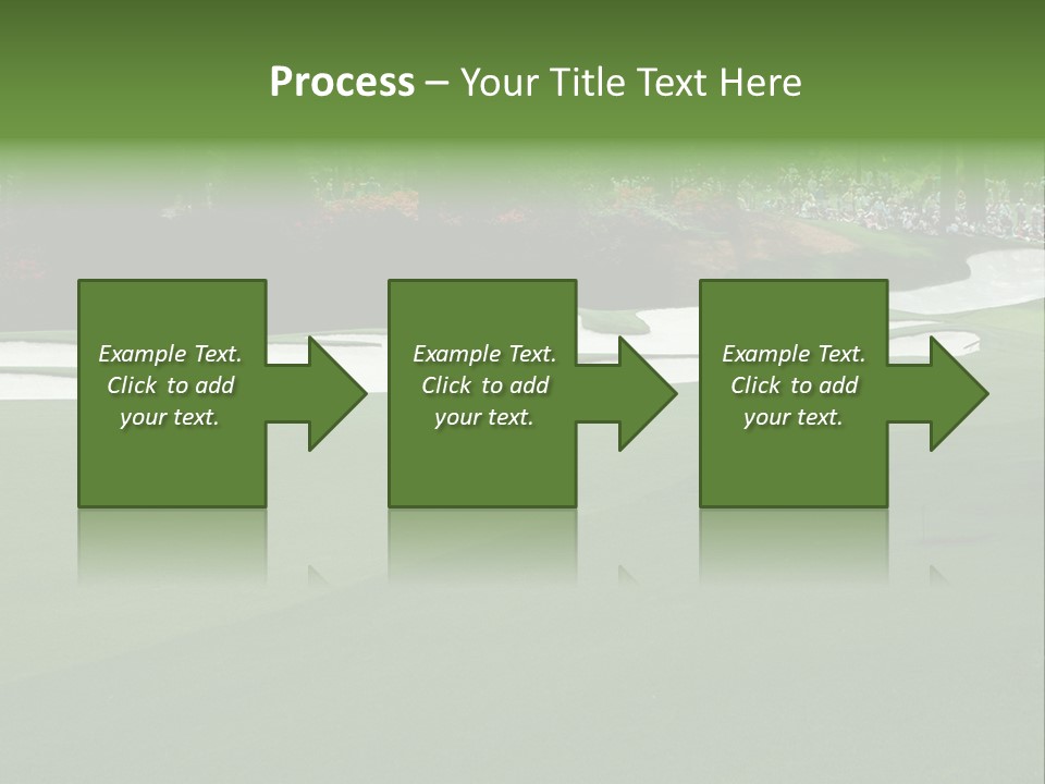Masters. Fairway At Augusta PowerPoint Template