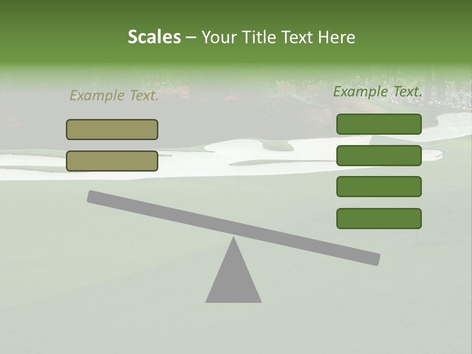 Masters. Fairway At Augusta PowerPoint Template