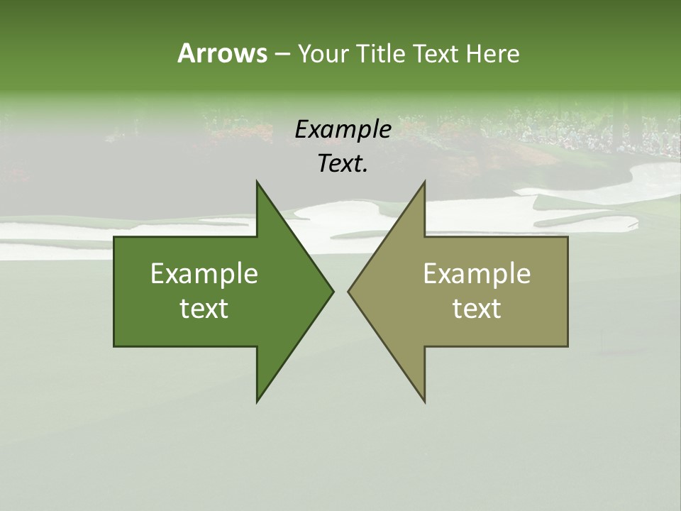 Masters. Fairway At Augusta PowerPoint Template