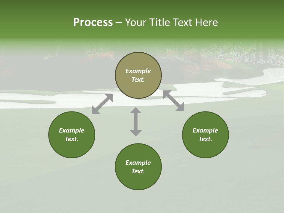 Masters. Fairway At Augusta PowerPoint Template