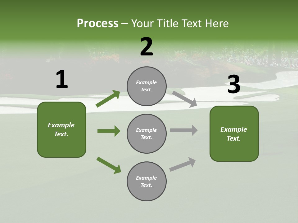Masters. Fairway At Augusta PowerPoint Template