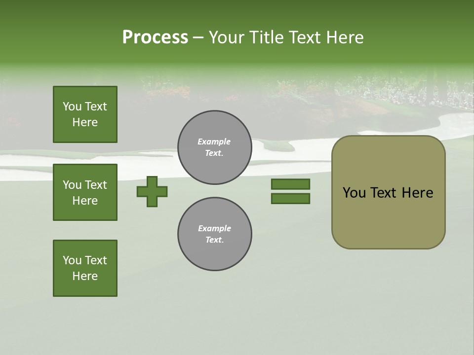 Masters. Fairway At Augusta PowerPoint Template