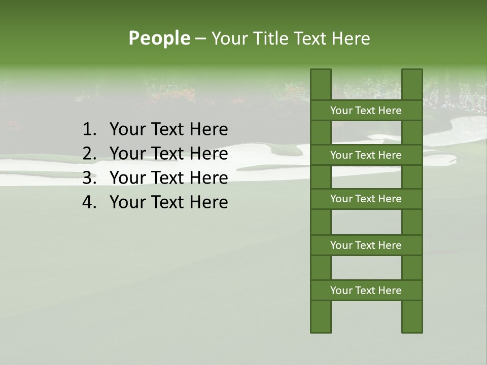 Masters. Fairway At Augusta PowerPoint Template
