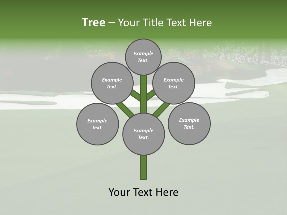 Masters. Fairway At Augusta PowerPoint Template