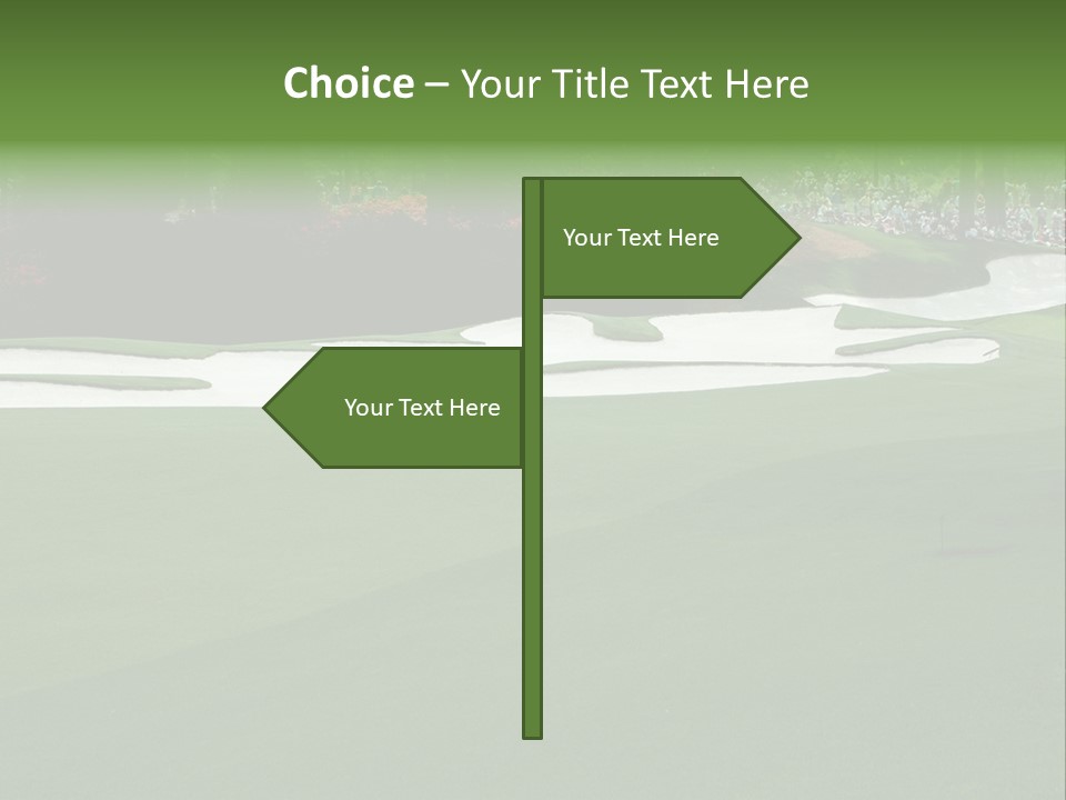 Masters. Fairway At Augusta PowerPoint Template