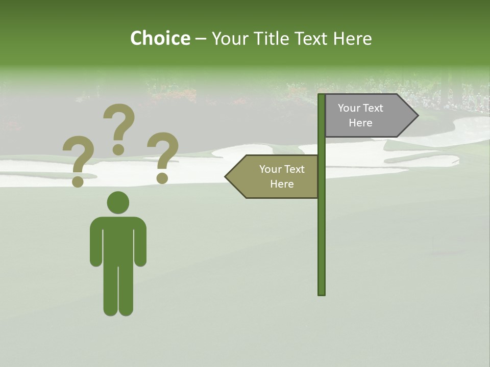 Masters. Fairway At Augusta PowerPoint Template