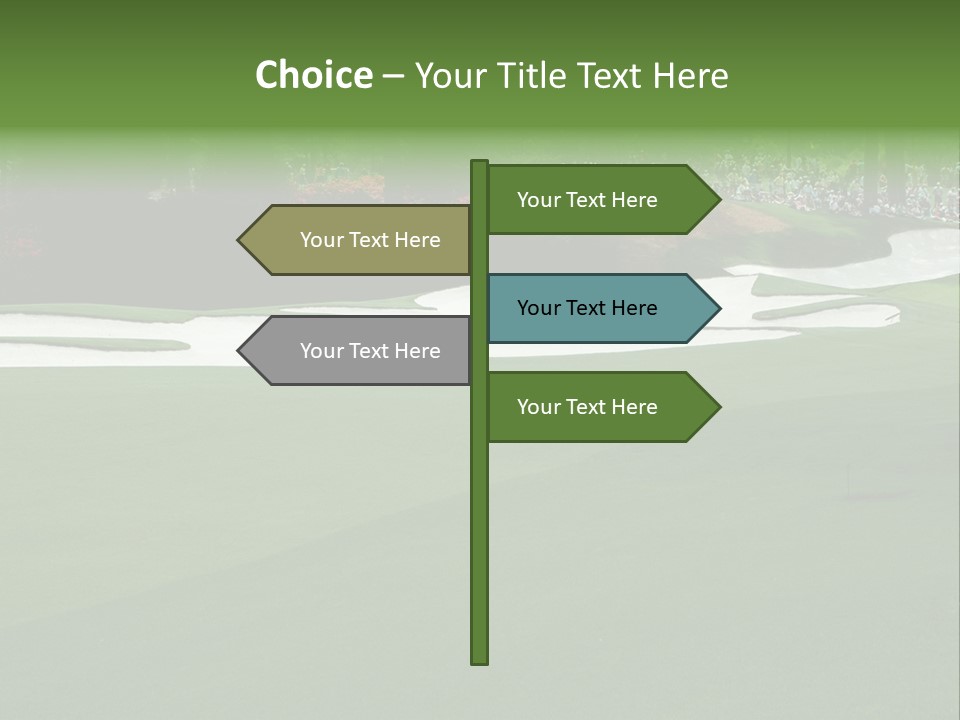 Masters. Fairway At Augusta PowerPoint Template