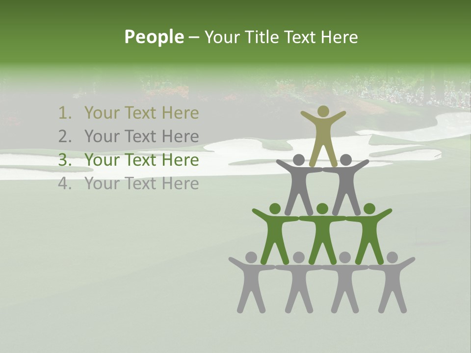 Masters. Fairway At Augusta PowerPoint Template