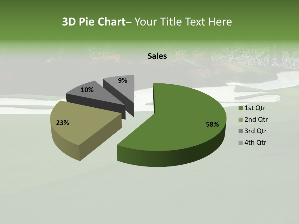 Masters. Fairway At Augusta PowerPoint Template