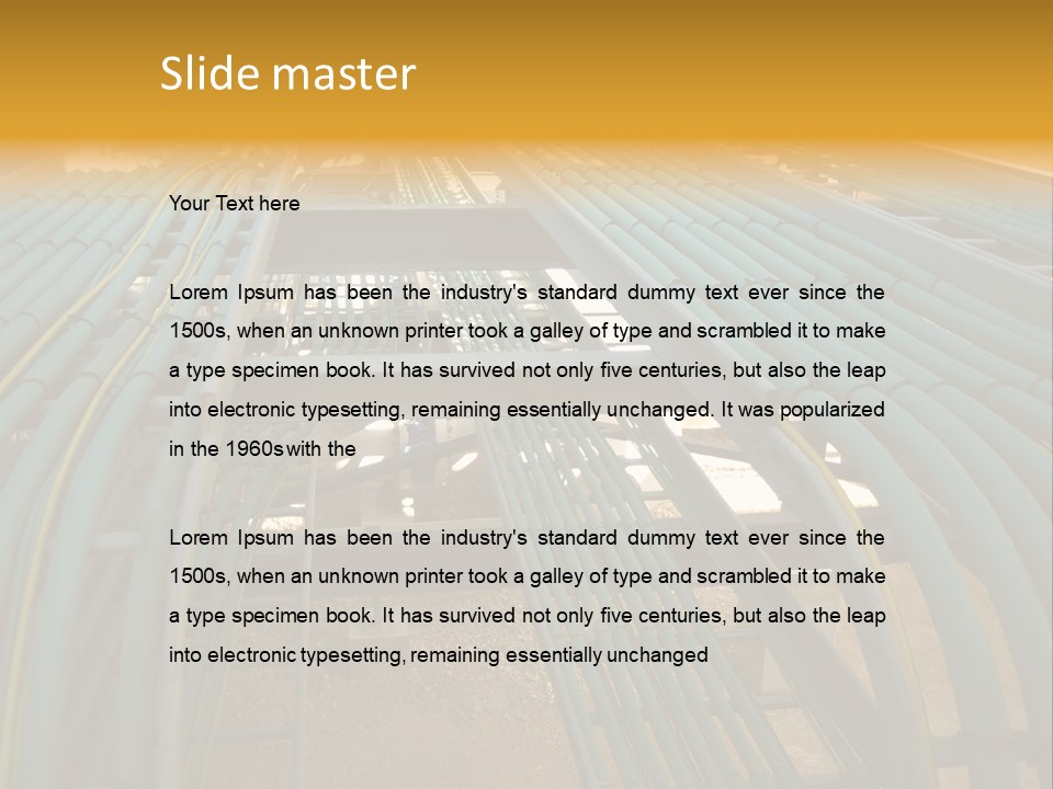 Cable Trays / Ladder PowerPoint Template