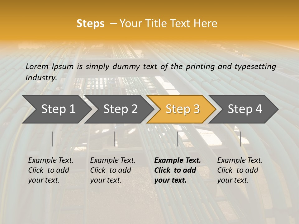 Cable Trays / Ladder PowerPoint Template