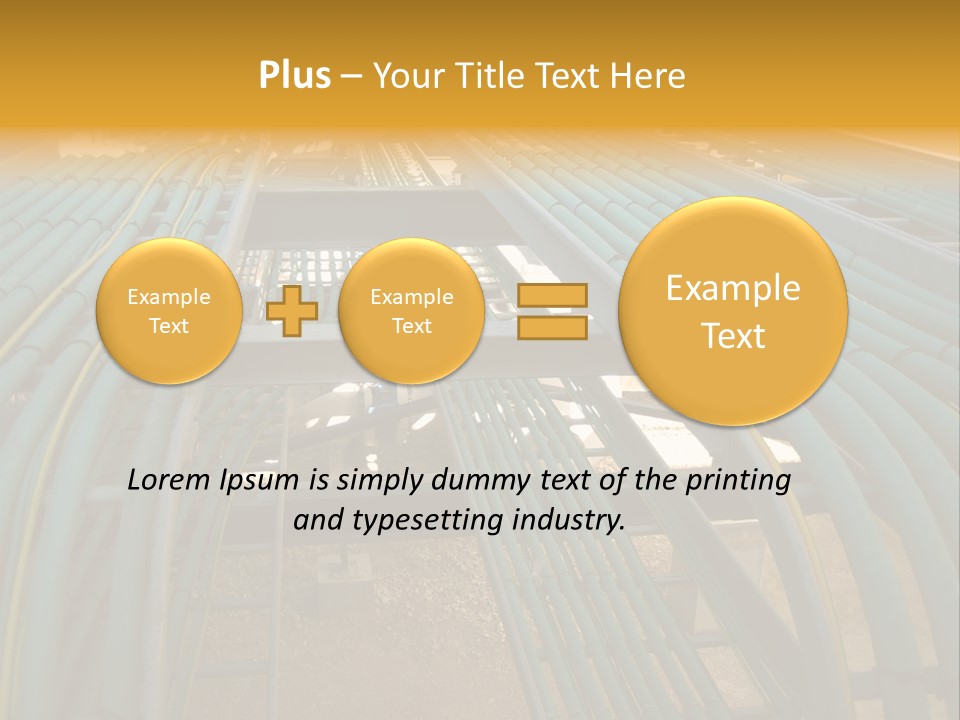 Cable Trays / Ladder PowerPoint Template