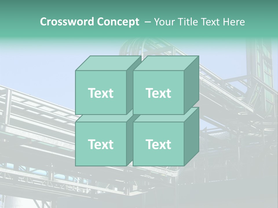 Cable Trays - Nice Archs And Factory Work PowerPoint Template