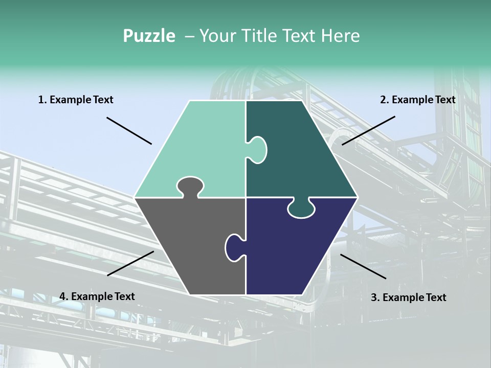Cable Trays - Nice Archs And Factory Work PowerPoint Template