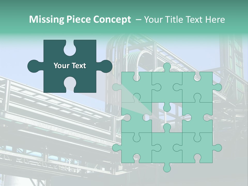 Cable Trays - Nice Archs And Factory Work PowerPoint Template