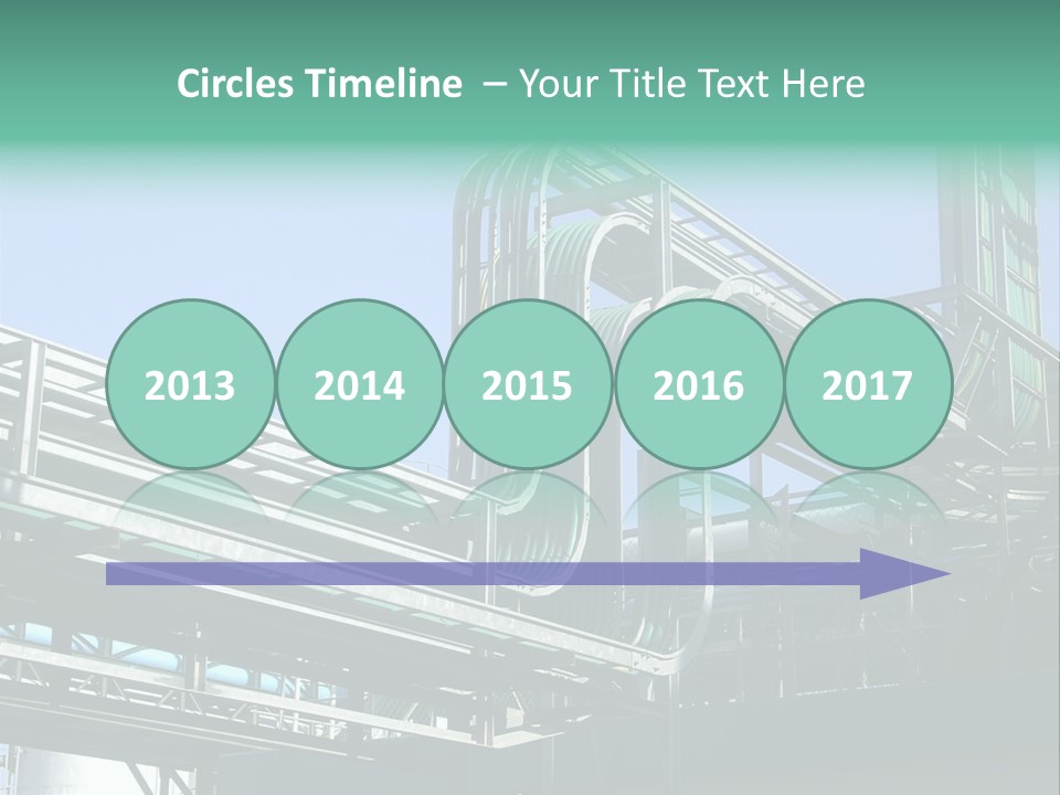 Cable Trays - Nice Archs And Factory Work PowerPoint Template