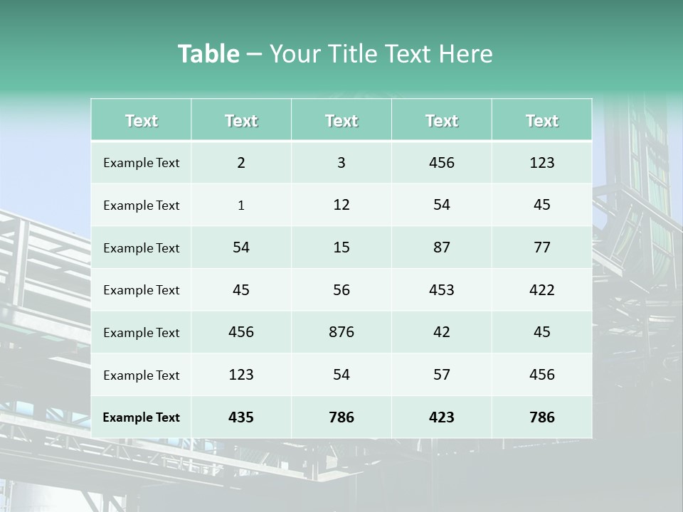 Cable Trays - Nice Archs And Factory Work PowerPoint Template
