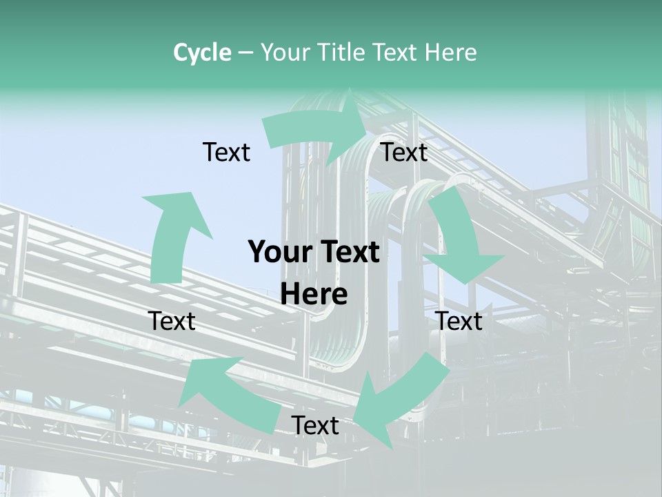 Cable Trays - Nice Archs And Factory Work PowerPoint Template