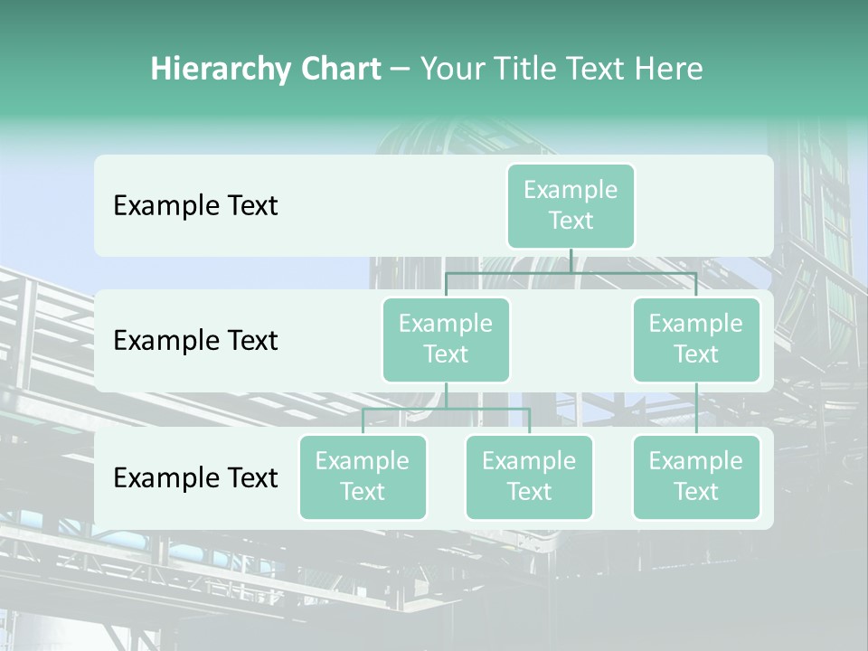 Cable Trays - Nice Archs And Factory Work PowerPoint Template