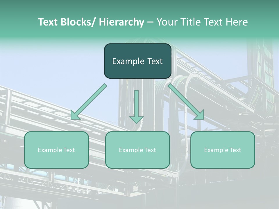 Cable Trays - Nice Archs And Factory Work PowerPoint Template