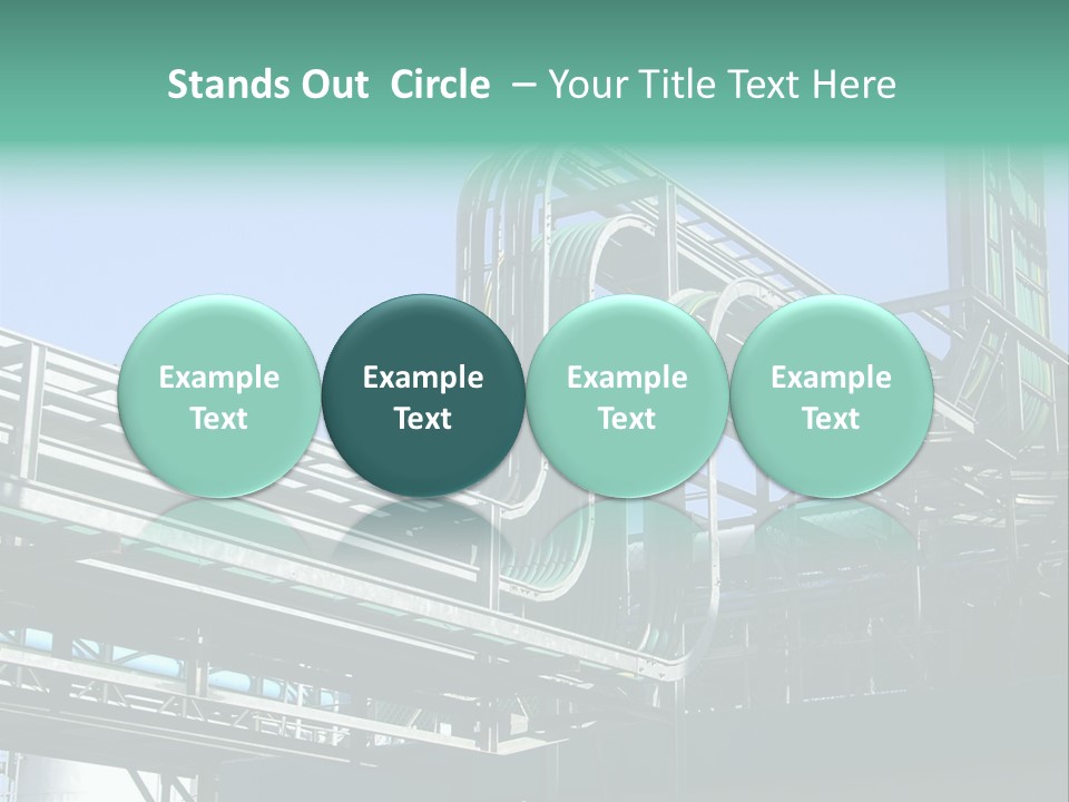 Cable Trays - Nice Archs And Factory Work PowerPoint Template