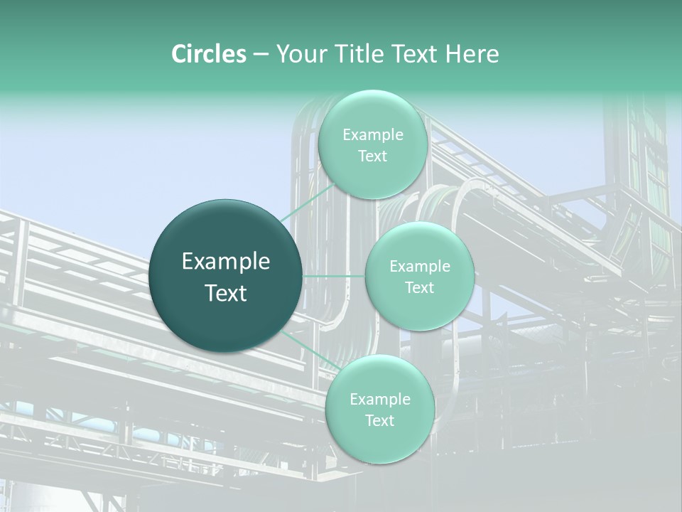Cable Trays - Nice Archs And Factory Work PowerPoint Template