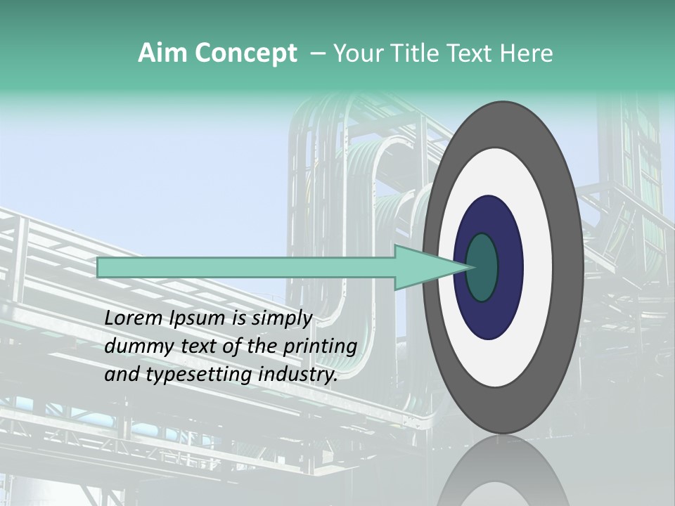 Cable Trays - Nice Archs And Factory Work PowerPoint Template