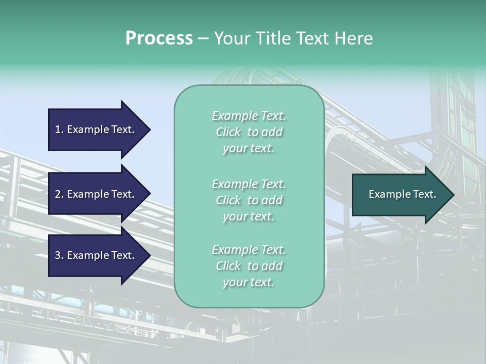 Cable Trays - Nice Archs And Factory Work PowerPoint Template