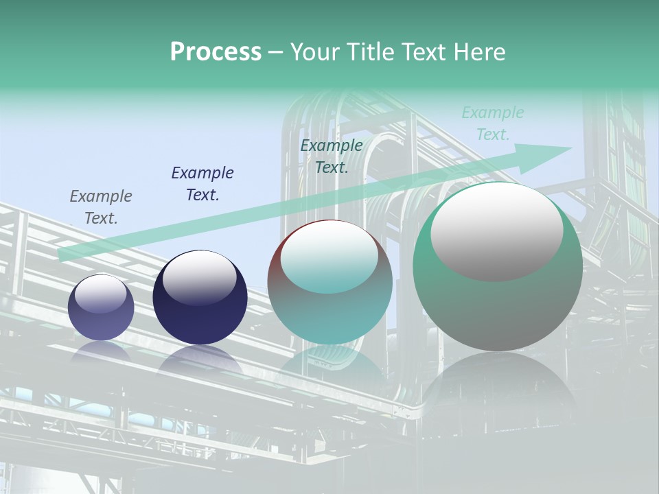 Cable Trays - Nice Archs And Factory Work PowerPoint Template
