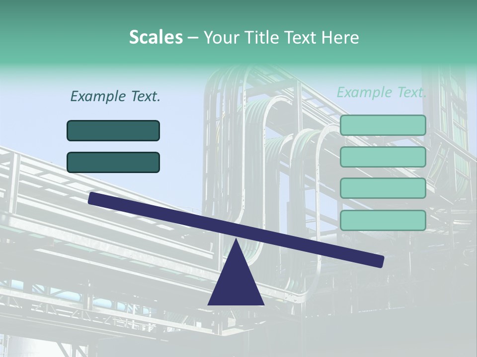 Cable Trays - Nice Archs And Factory Work PowerPoint Template