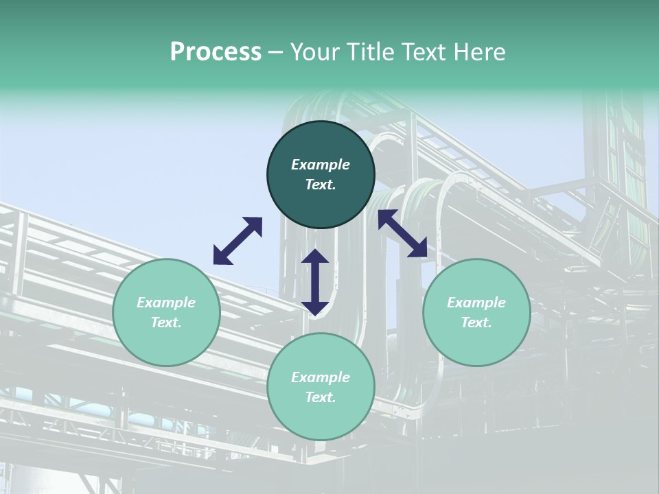 Cable Trays - Nice Archs And Factory Work PowerPoint Template