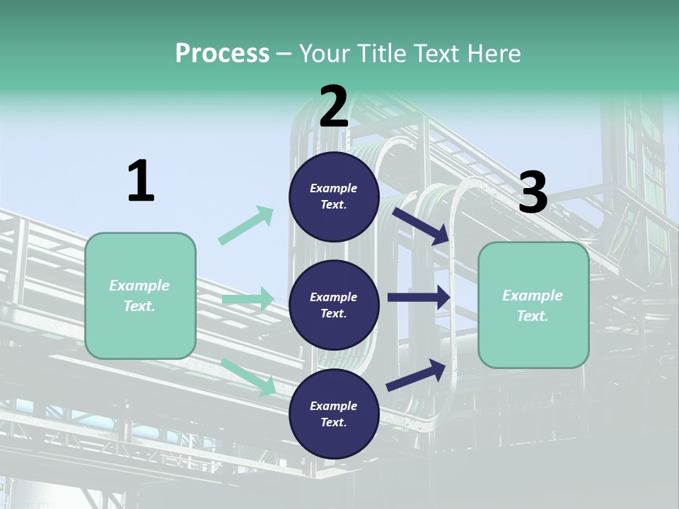 Cable Trays - Nice Archs And Factory Work PowerPoint Template