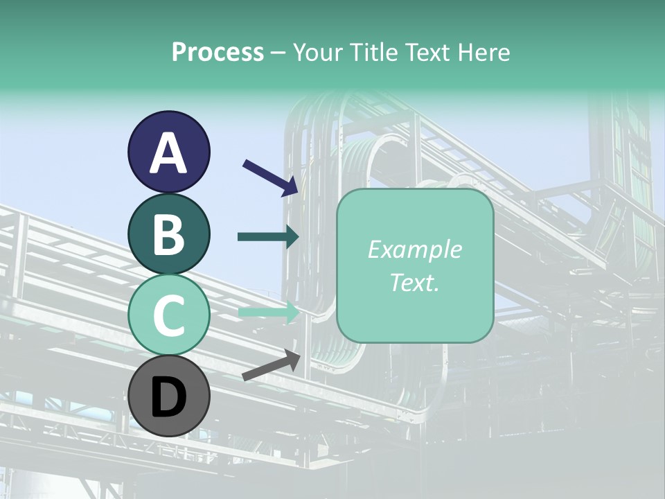 Cable Trays - Nice Archs And Factory Work PowerPoint Template
