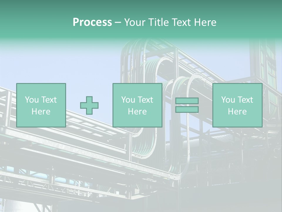 Cable Trays - Nice Archs And Factory Work PowerPoint Template