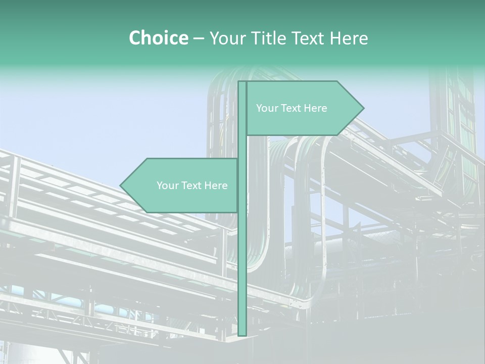 Cable Trays - Nice Archs And Factory Work PowerPoint Template