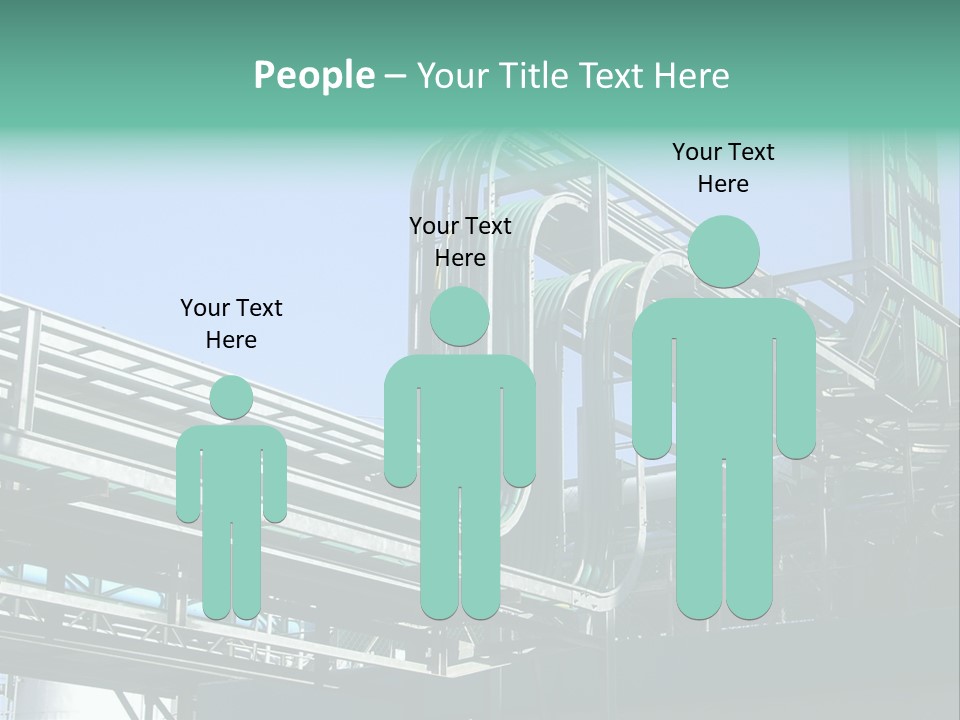 Cable Trays - Nice Archs And Factory Work PowerPoint Template