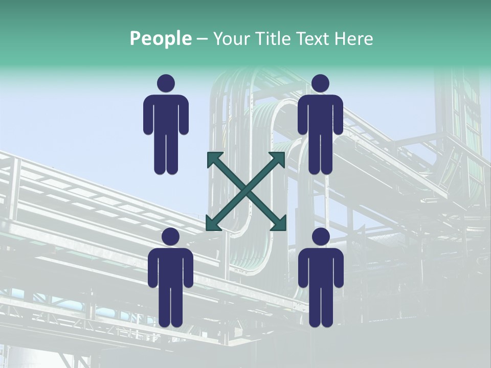 Cable Trays - Nice Archs And Factory Work PowerPoint Template