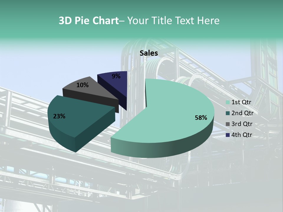 Cable Trays - Nice Archs And Factory Work PowerPoint Template