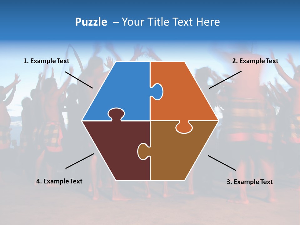 Kecak Dance, Bali, Indonesia (Fire Dance) PowerPoint Template