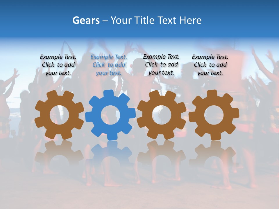 Kecak Dance, Bali, Indonesia (Fire Dance) PowerPoint Template