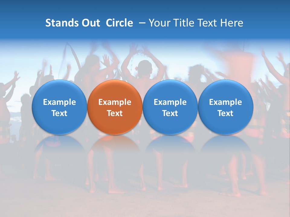 Kecak Dance, Bali, Indonesia (Fire Dance) PowerPoint Template