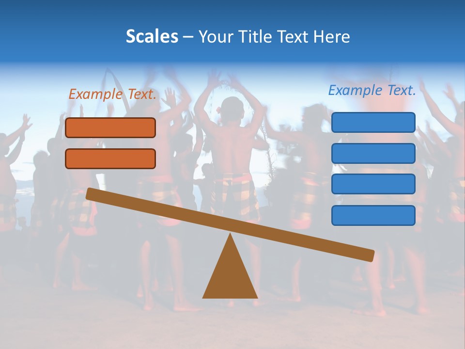 Kecak Dance, Bali, Indonesia (Fire Dance) PowerPoint Template